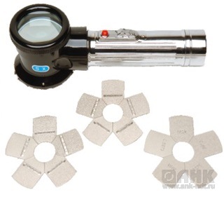 Эталоны шероховатости поверхности Кина-Тейтора ELCOMETER 127 и лупа