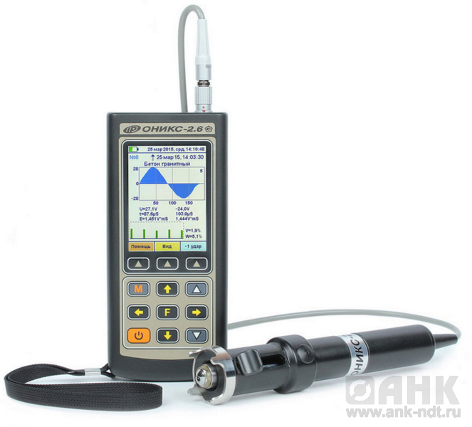 Электронный склерометр (измеритель прочности бетона) ОНИКС-2.6