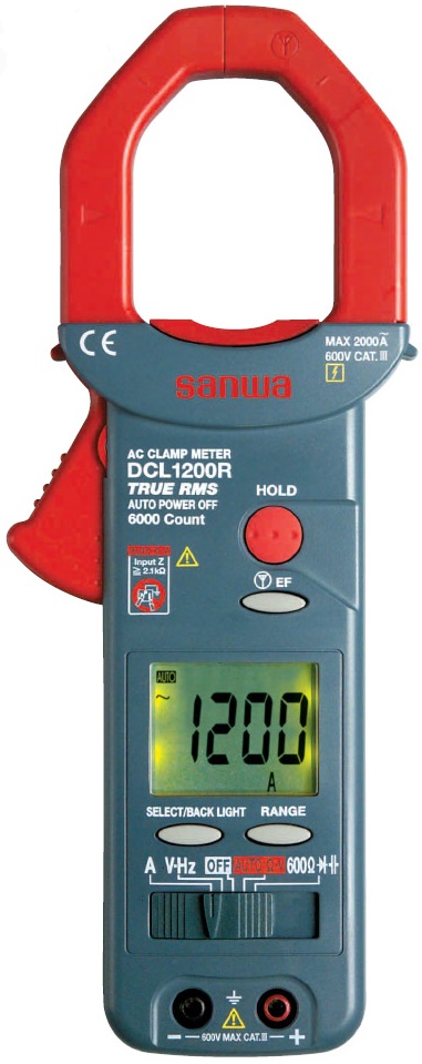 Токовые клещи Sanwa DCL1200R