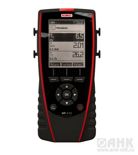 MP 210 HP — измеритель многофункциональный (портативный термоанемоманометр с модулем давления малого диапазона)