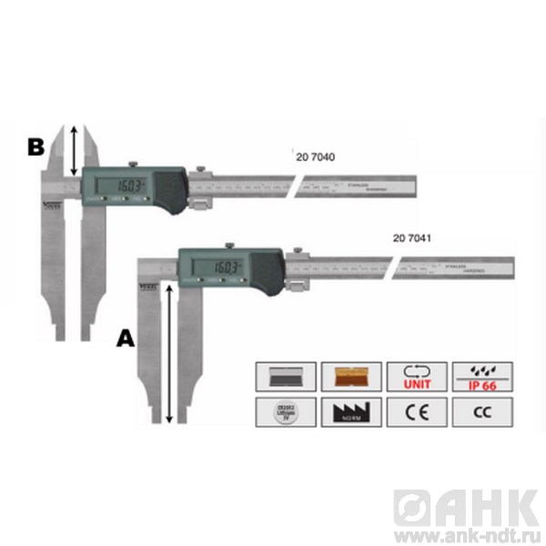 Штангенциркули Vogel для больших измерений водо-пыле защищенные с IP66