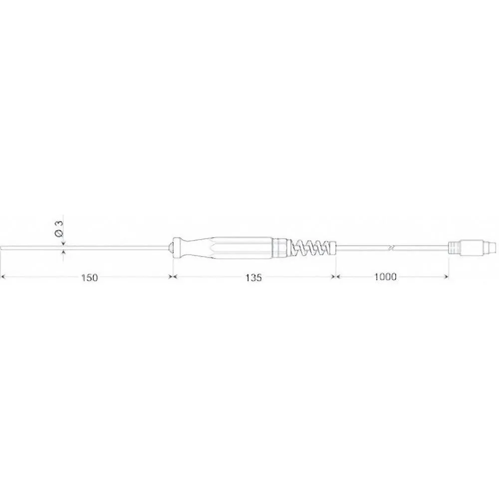 Датчик температуры Greisinger GES 401 1/3 DIN 150 мм