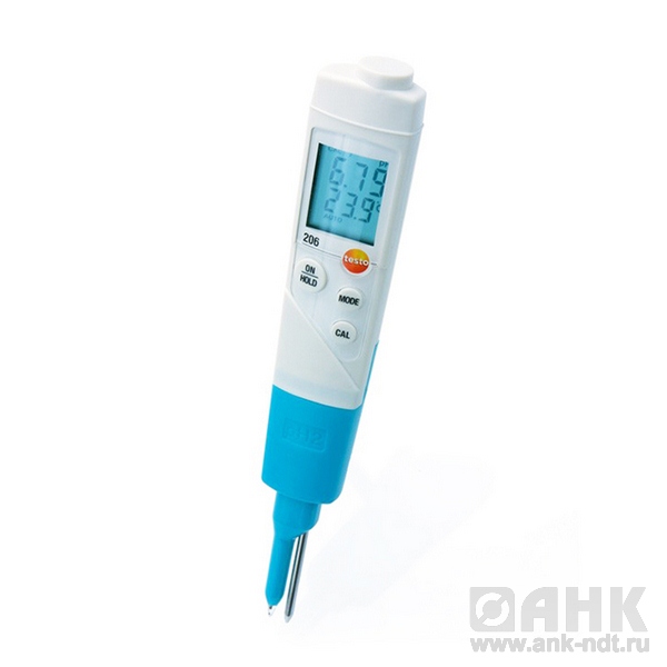 Измеритель температуры и кислотности полутвердых субстанций Testo 206 pH2
