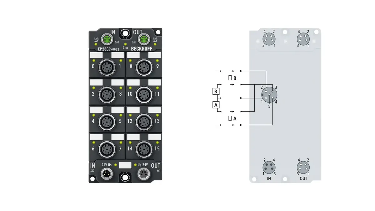 Блок EtherCAT Beckhoff EP2809-0022