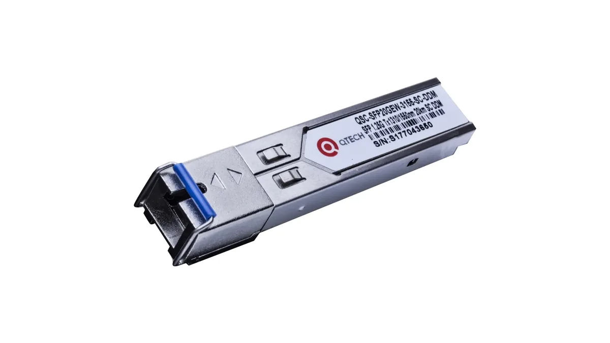 Оптический модуль SFP WDM BIDI QTECH QSC-SFP20GEW-3155-SC-DDM