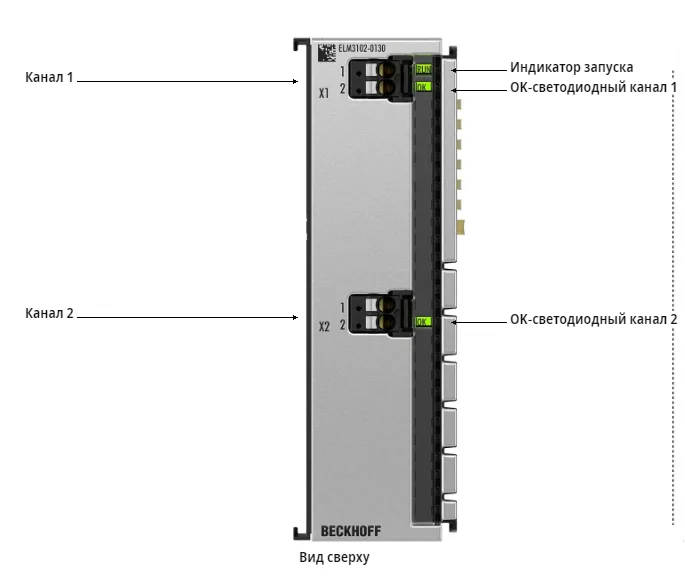 Терминал EtherCAT Beckhoff ELM3102-0120
