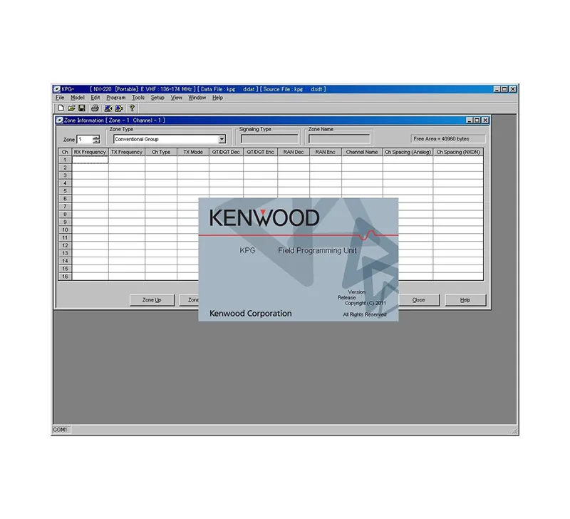 Программное обеспечение Kenwood KPG-91DM