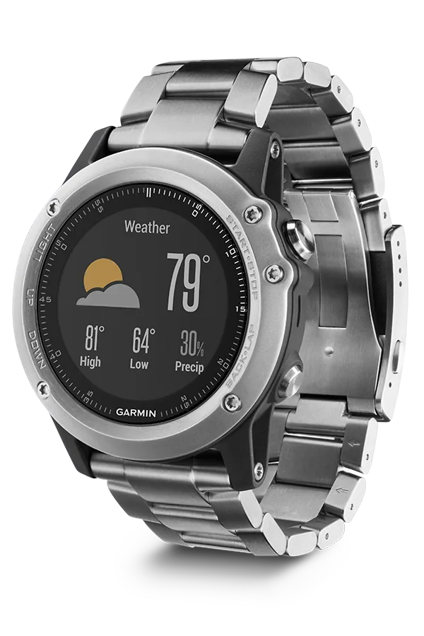 Смарт-часы Garmin Fenix 3 Sapphire титановый с титановым браслетом