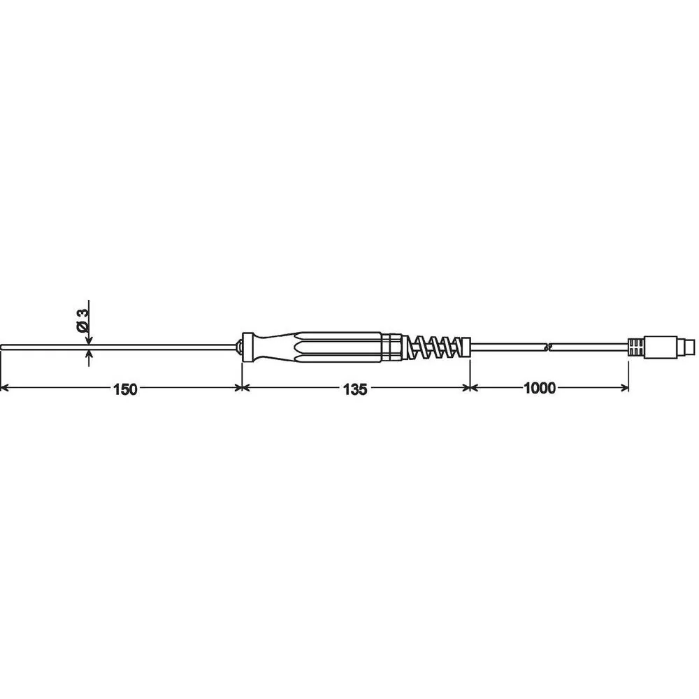 Датчик температуры Greisinger GES 401 1/3 DIN 130 мм