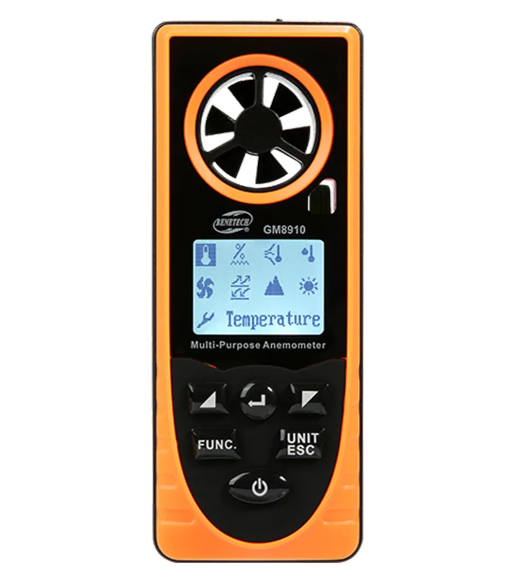 Многоцелевой анемометр BENETECH GM8910